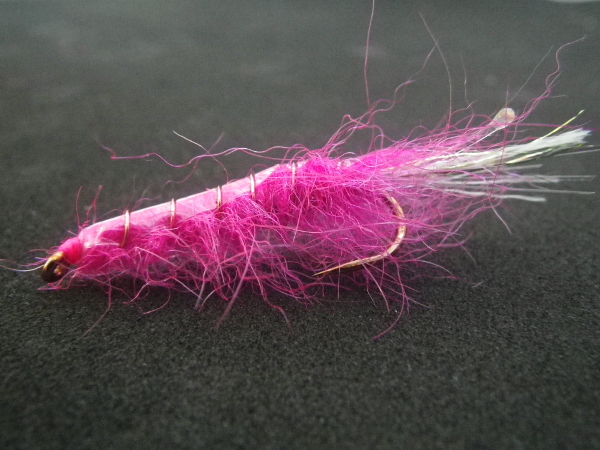 43 pink shrimp fly pink thread mono eyes lighter streamer hook superfly barbless flash tinsel flashabou marabou action pearl pink seal fur dubbing brass wire lead free weight plastic 11
