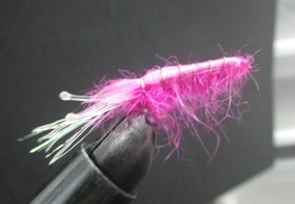 5 pink shrimp fly pink thread mono eyes lighter streamer hook superfly barbless flash tinsel flashabou marabou action pearl pink seal fur dubbing brass wire lead free weight plastic finished