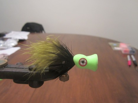 Ear plug foam popper cheap budget fly tying trout bass lure