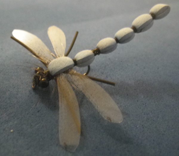 realistic wings dragonfly damselfly foam thread plastic eyes mono eyes black blue brook trout rainbow white perch
