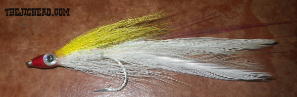 lefties deciever fly tying striped bass fly