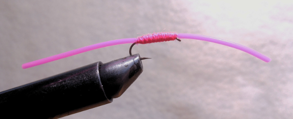 sili worm trout fly pink nymph