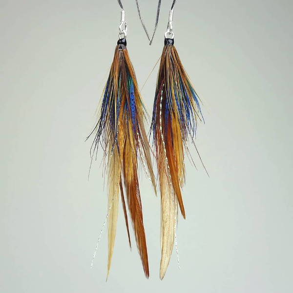 fly fishing inspired earrings