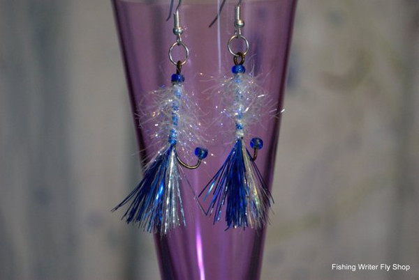 leech style fly fishing earrings