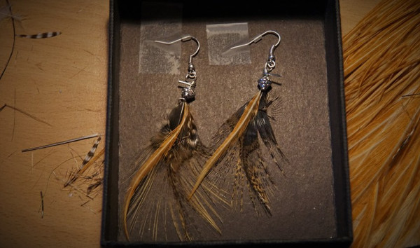 Christmas present for girlfriend fly tying earrings
