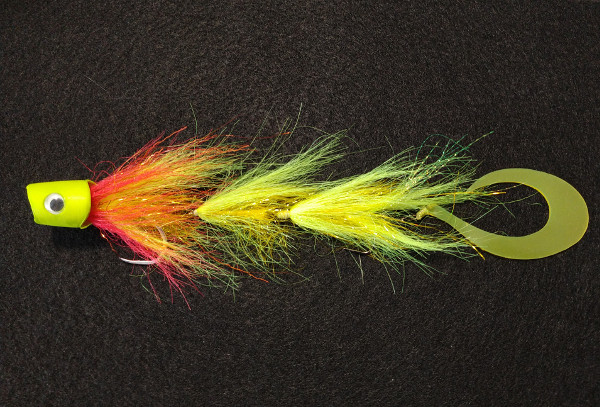 muksy pike articulated popper fly
