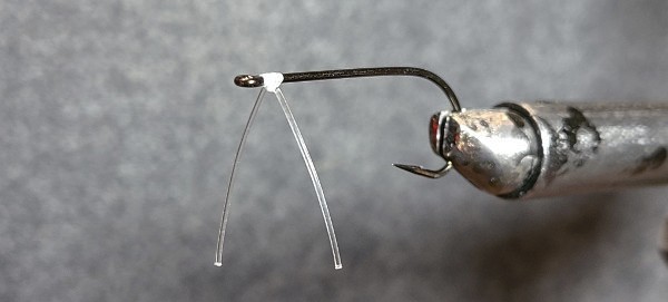 double straight weedless fly mono weedguard