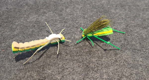 opper dry fly smallmouth bass pattern