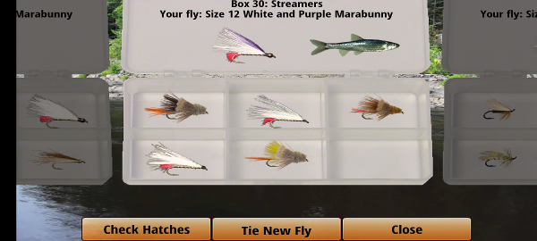 fly fishing simulator mobile game